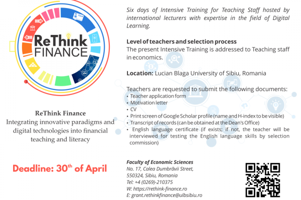 Intensive Training for Teaching Staff “Development of digital skills and modern teaching methods for economics teachers”